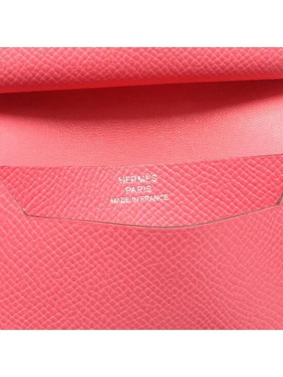 Hermes Card Case Bearn Mini Rose Azalea Leather Azale Pink - Picture 5 of 12